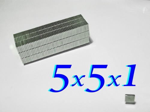 5x5x1mm magneti neodimio varie - 5x5x1mm,