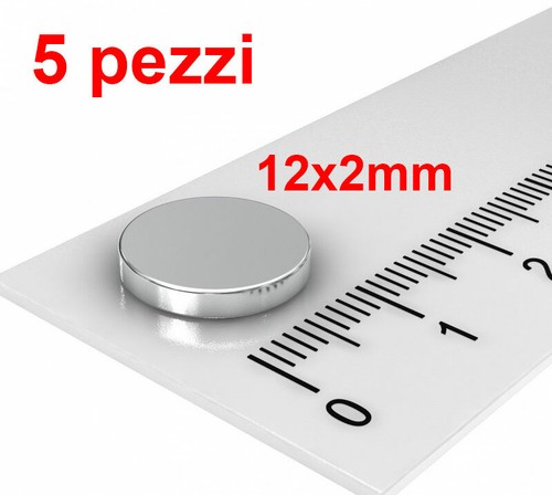 Magnete neodimio 12x2mm - x5,