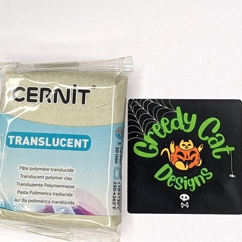 Cernit traslucido glitter oro